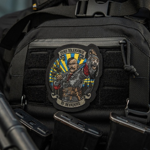 M-TAC Naszywka na rzep Zero Tolerance Haftowana Black