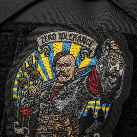 M-TAC Naszywka na rzep Zero Tolerance Haftowana Black