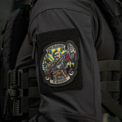 M-TAC Naszywka na rzep Zero Tolerance Haftowana Black