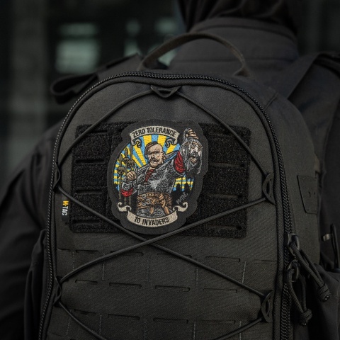 M-TAC Naszywka na rzep Zero Tolerance Haftowana Black