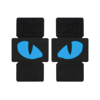 M-TAC Naszywka na rzep Tiger Eyes Laser Cut PAIR Black Blue GID