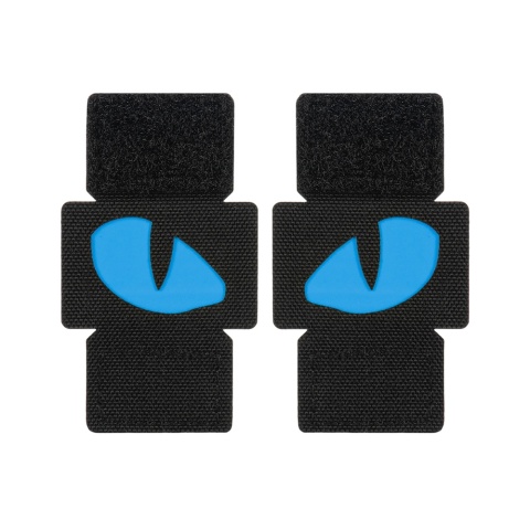 M-TAC Naszywka na rzep Tiger Eyes Laser Cut PAIR Black Blue GID