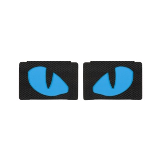 M-TAC Naszywka na rzep Tiger Eyes Laser Cut PAIR Black Blue GID