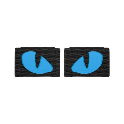 M-TAC Naszywka na rzep Tiger Eyes Laser Cut PAIR Black Blue GID