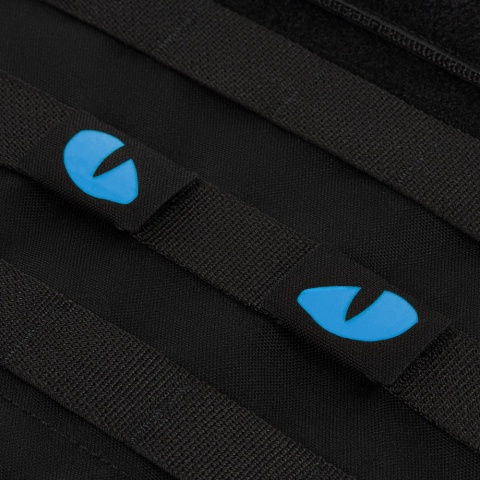 M-TAC Naszywka na rzep Tiger Eyes Laser Cut PAIR Black Blue GID