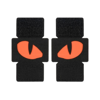 M-TAC Naszywka na rzep Tiger Eyes Laser Cut PAIR Black Red GID