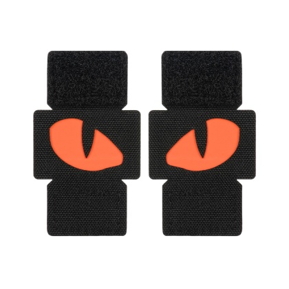 M-TAC Naszywka na rzep Tiger Eyes Laser Cut PAIR Black Red GID