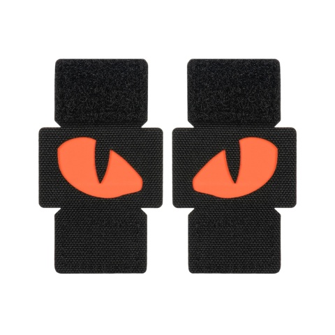 M-TAC Naszywka na rzep Tiger Eyes Laser Cut PAIR Black Red GID