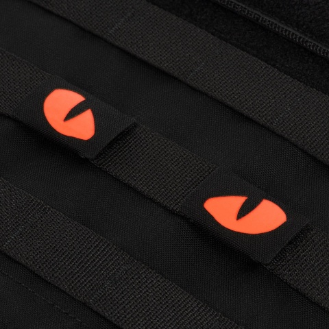 M-TAC Naszywka na rzep Tiger Eyes Laser Cut PAIR Black Red GID