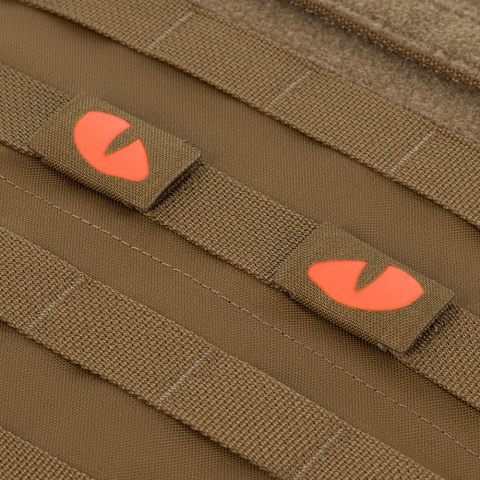 M-TAC Naszywka na rzep Tiger Eyes Laser Cut PAIR Coyote Red GID