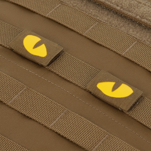 M-TAC Naszywka na rzep Tiger Eyes Laser Cut PAIR Coyote Yellow GID