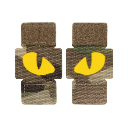 M-TAC Naszywka na rzep Tiger Eyes Laser Cut PAIR MultiCam Yellow GID