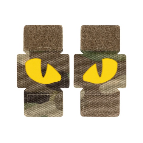 M-TAC Naszywka na rzep Tiger Eyes Laser Cut PAIR MultiCam Yellow GID
