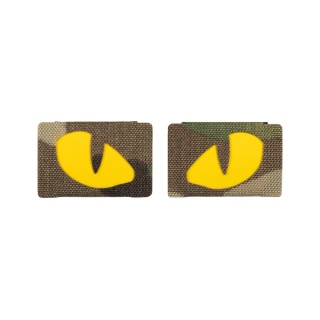 M-TAC Naszywka na rzep Tiger Eyes Laser Cut PAIR MultiCam Yellow GID