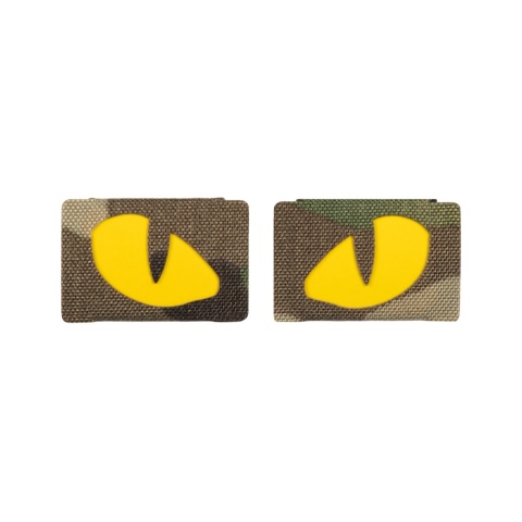 M-TAC Naszywka na rzep Tiger Eyes Laser Cut PAIR MultiCam Yellow GID