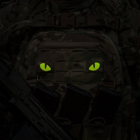 M-TAC Naszywka na rzep Tiger Eyes Laser Cut PAIR MultiCam Yellow GID