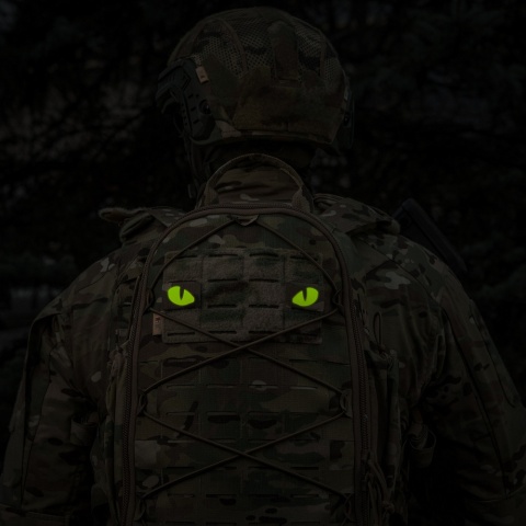 M-TAC Naszywka na rzep Tiger Eyes Laser Cut PAIR MultiCam Yellow GID