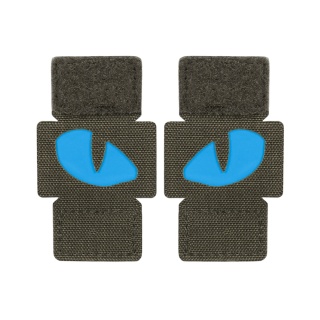 M-TAC Naszywka na rzep Tiger Eyes Laser Cut PAIR Ranger Green Blue GID
