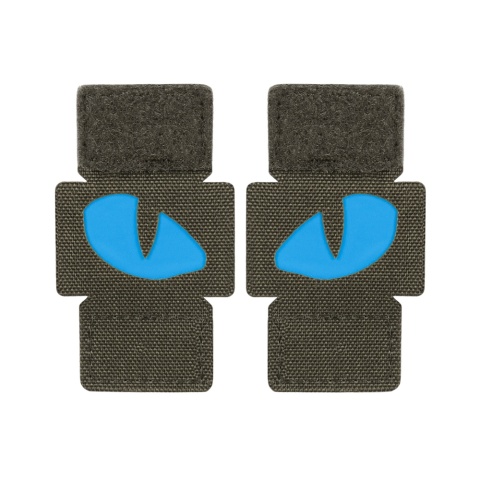 M-TAC Naszywka na rzep Tiger Eyes Laser Cut PAIR Ranger Green Blue GID