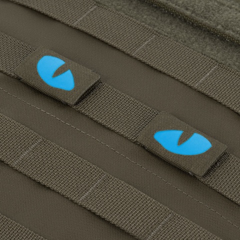 M-TAC Naszywka na rzep Tiger Eyes Laser Cut PAIR Ranger Green Blue GID