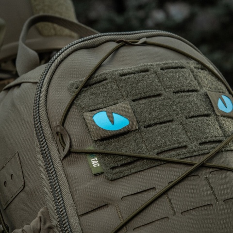 M-TAC Naszywka na rzep Tiger Eyes Laser Cut PAIR Ranger Green Blue GID