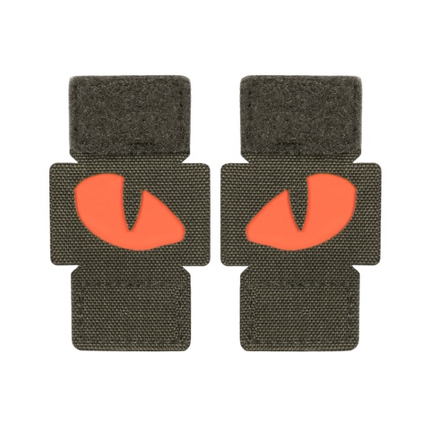 M-TAC Naszywka na rzep Tiger Eyes Laser Cut PAIR Ranger Green Red GID