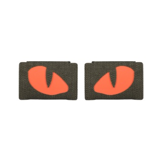 M-TAC Naszywka na rzep Tiger Eyes Laser Cut PAIR Ranger Green Red GID