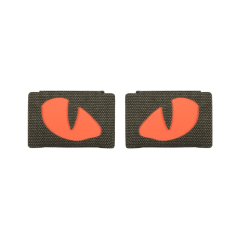 M-TAC Naszywka na rzep Tiger Eyes Laser Cut PAIR Ranger Green Red GID