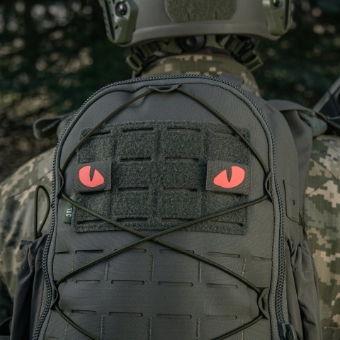 M-TAC Naszywka na rzep Tiger Eyes Laser Cut PAIR Ranger Green Red GID