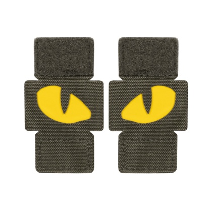 M-TAC Naszywka na rzep Tiger Eyes Laser Cut PAIR Ranger Green Yellow GID