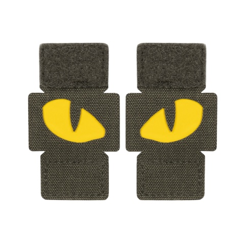 M-TAC Naszywka na rzep Tiger Eyes Laser Cut PAIR Ranger Green Yellow GID