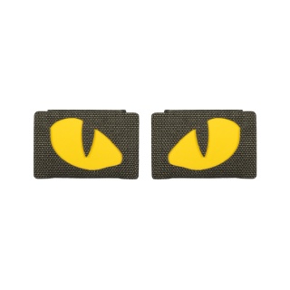 M-TAC Naszywka na rzep Tiger Eyes Laser Cut PAIR Ranger Green Yellow GID
