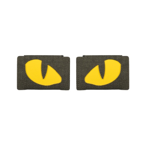 M-TAC Naszywka na rzep Tiger Eyes Laser Cut PAIR Ranger Green Yellow GID