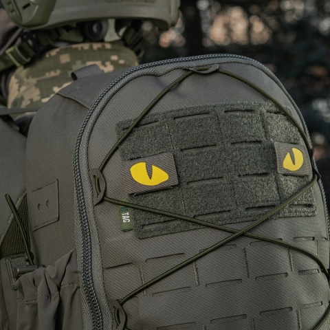 M-TAC Naszywka na rzep Tiger Eyes Laser Cut PAIR Ranger Green Yellow GID