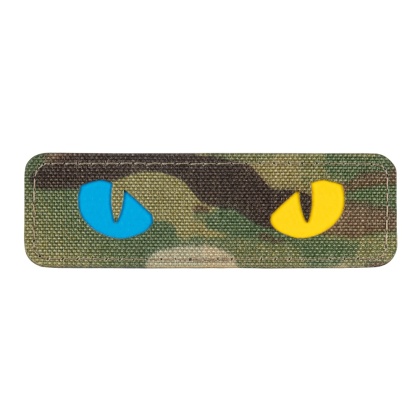 M-TAC Naszywka na rzep Cat Eyes Laser Cut MultiCam® Yellow Blue GID
