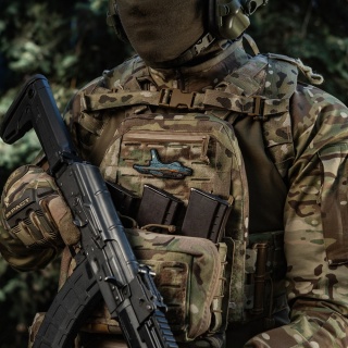 M-TAC Naszywka na rzep F-16 PVC Blue