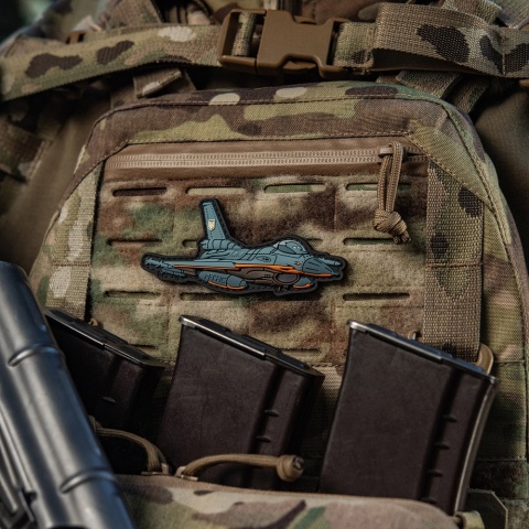 M-TAC Naszywka na rzep F-16 PVC Blue