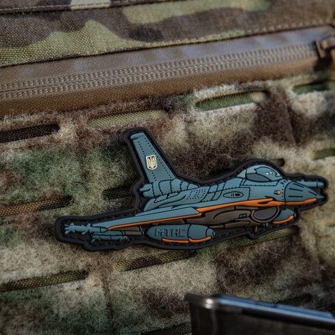 M-TAC Naszywka na rzep F-16 PVC Blue
