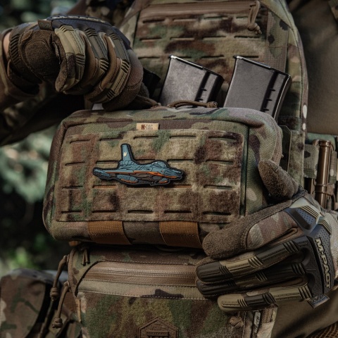 M-TAC Naszywka na rzep F-16 PVC Blue