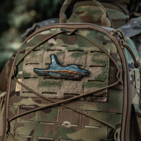 M-TAC Naszywka na rzep F-16 PVC Blue