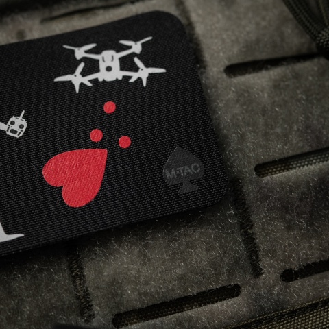 M-TAC Naszywka na rzep Flaga Czarnobrody Drone Black