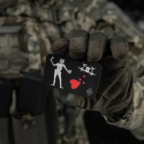 M-TAC Naszywka na rzep Flaga Czarnobrody Drone Black