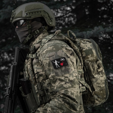 M-TAC Naszywka na rzep Flaga Czarnobrody Drone Black