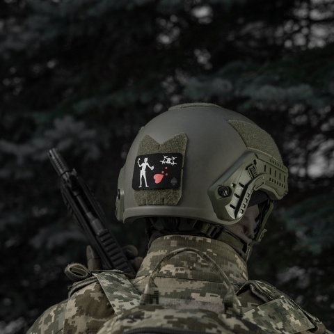 M-TAC Naszywka na rzep Flaga Czarnobrody Drone Black
