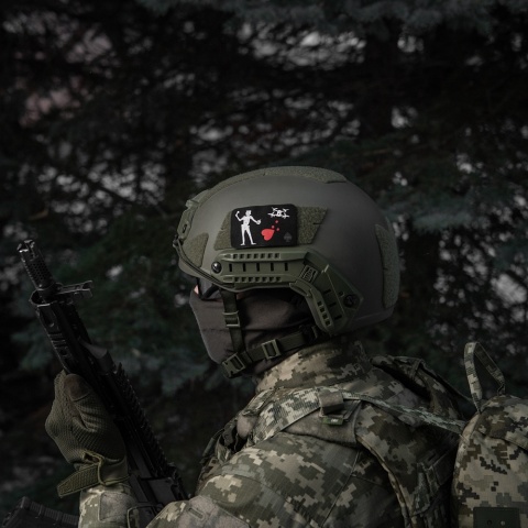 M-TAC Naszywka na rzep Flaga Czarnobrody Drone Black