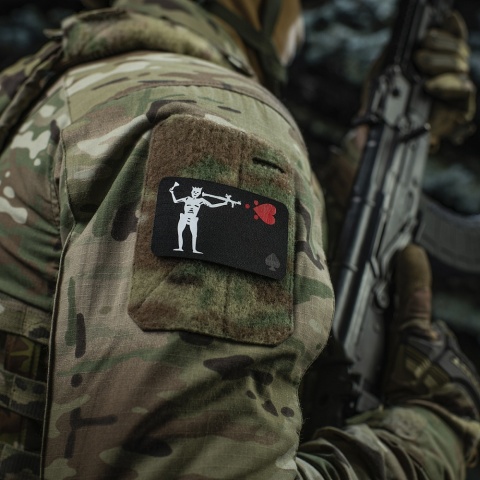 M-TAC Naszywka na rzep Flaga Czarnobrody RPG-7 Black