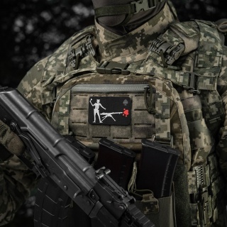 M-TAC Naszywka na rzep Flaga Czarnobrody SPG-9 Black