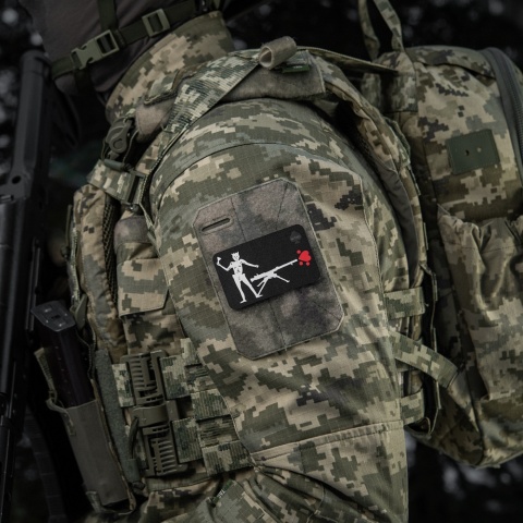M-TAC Naszywka na rzep Flaga Czarnobrody SPG-9 Black