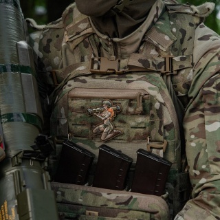 M-TAC Naszywka na rzep Morale Patch Tactical Girl #10 Tattoo PVC