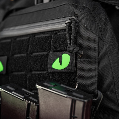 M-TAC Naszywka na rzep Tiger Eyes Laser Cut PAIR Ranger Green Green GID